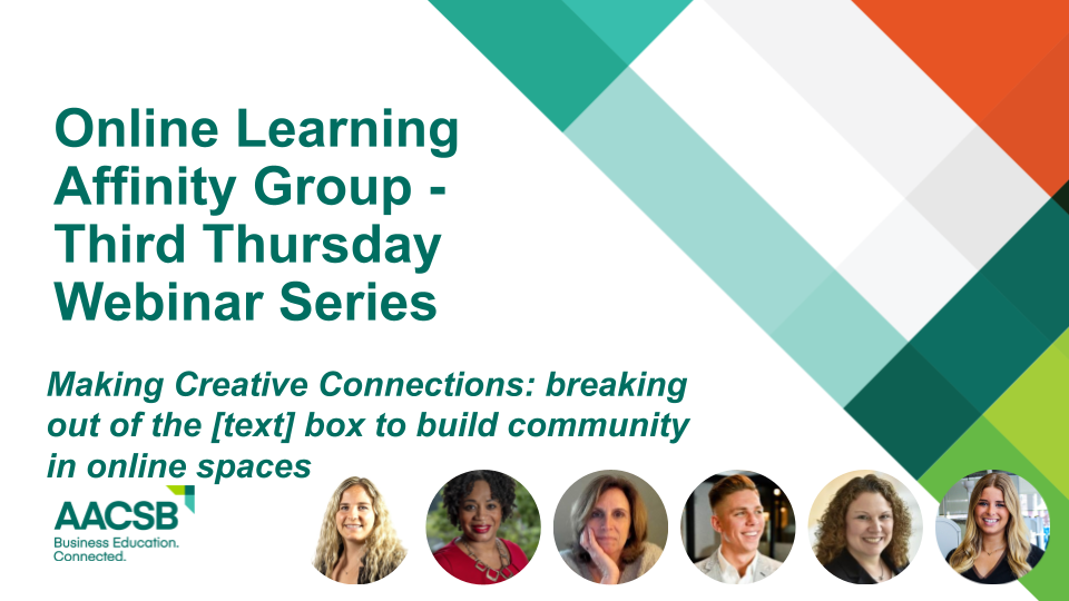 Copy of Online Learning Affinity Group - Third Thursday Webinar Yellowdig, Suitable, and Inspace